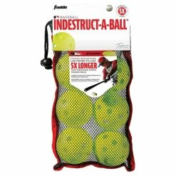 Baseball 9" Franklin Indestruct-A-Ball Trainingsball (6er-Pack, Gelb)