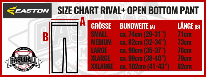 Baseballhose Easton Rival+ Open Bottom Pant (White) 6 Baseballhose Easton Rival+ Open Bottom Pant (White) – Bild 6