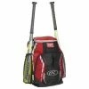 Baseballrucksack Rawlings R400 Rot
