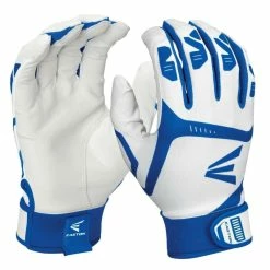 Batting Gloves Easton Gametime (White/Royal) Youth