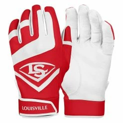 Batting Gloves Louisville Slugger Genuine (Rot)