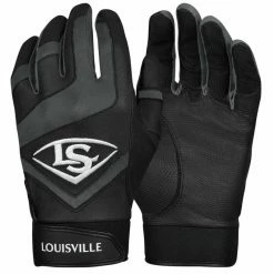 Batting Gloves Louisville Slugger Genuine Youth (Schwarz)