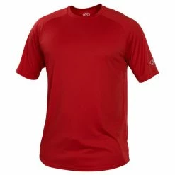 Rawlings Crew Neck Short Sleeve Jersey Rot