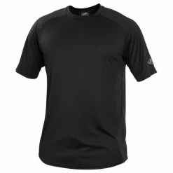 Rawlings Crew Neck Short Sleeve Jersey Schwarz